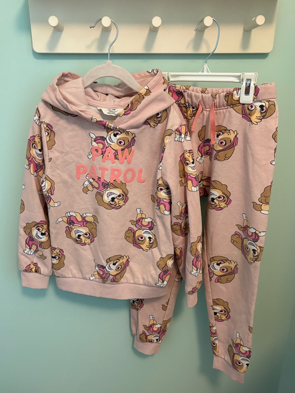 H&M Paw Patrol Pink Skye Hoodie & Jogger Set